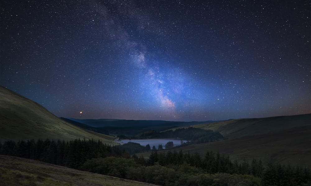 night sky Wales